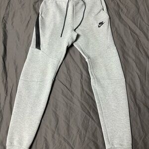 Nike Light Gray Joggers with Black Accents
